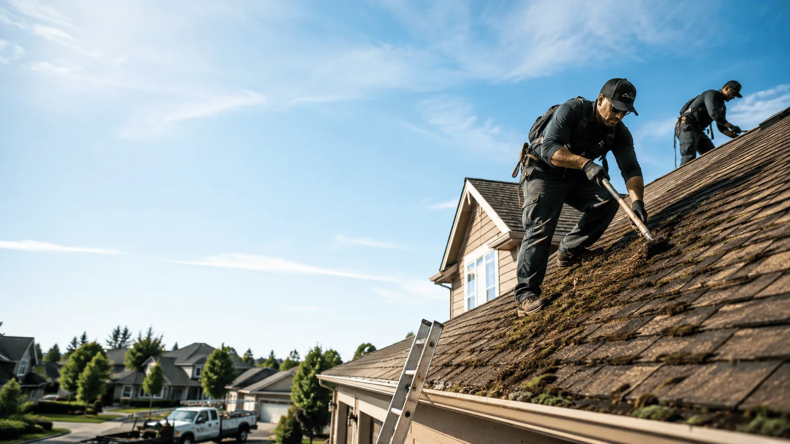 Roof Moss Removal in Paris Crossing, IN near me